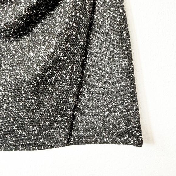 MAX STUDIO WOMEN'S TWEED MINI SKIRT BLACK IVORY SIZE MEDIUM BRAND NEW WITH TAGS - Picture 3 of 8